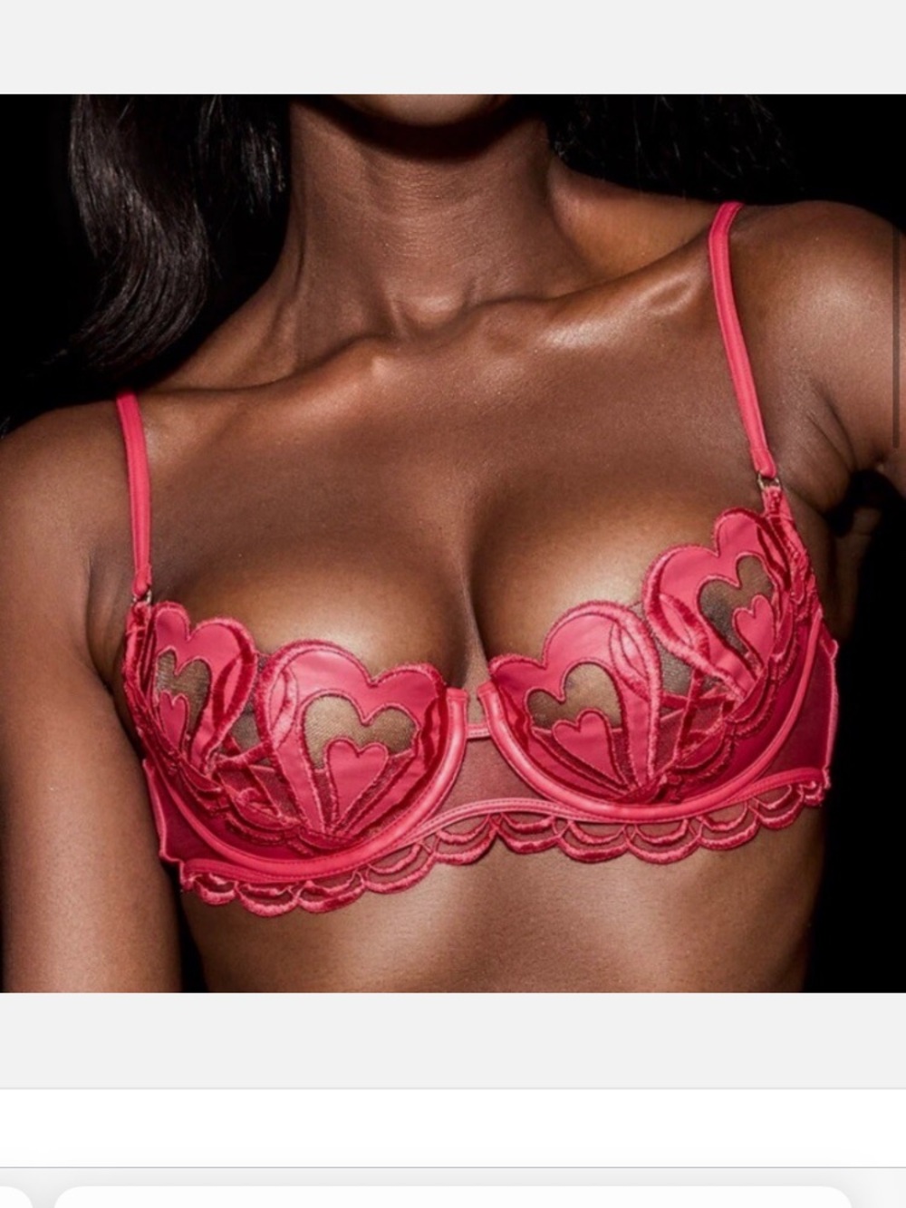 Honey Birdette Red Heart Bra
